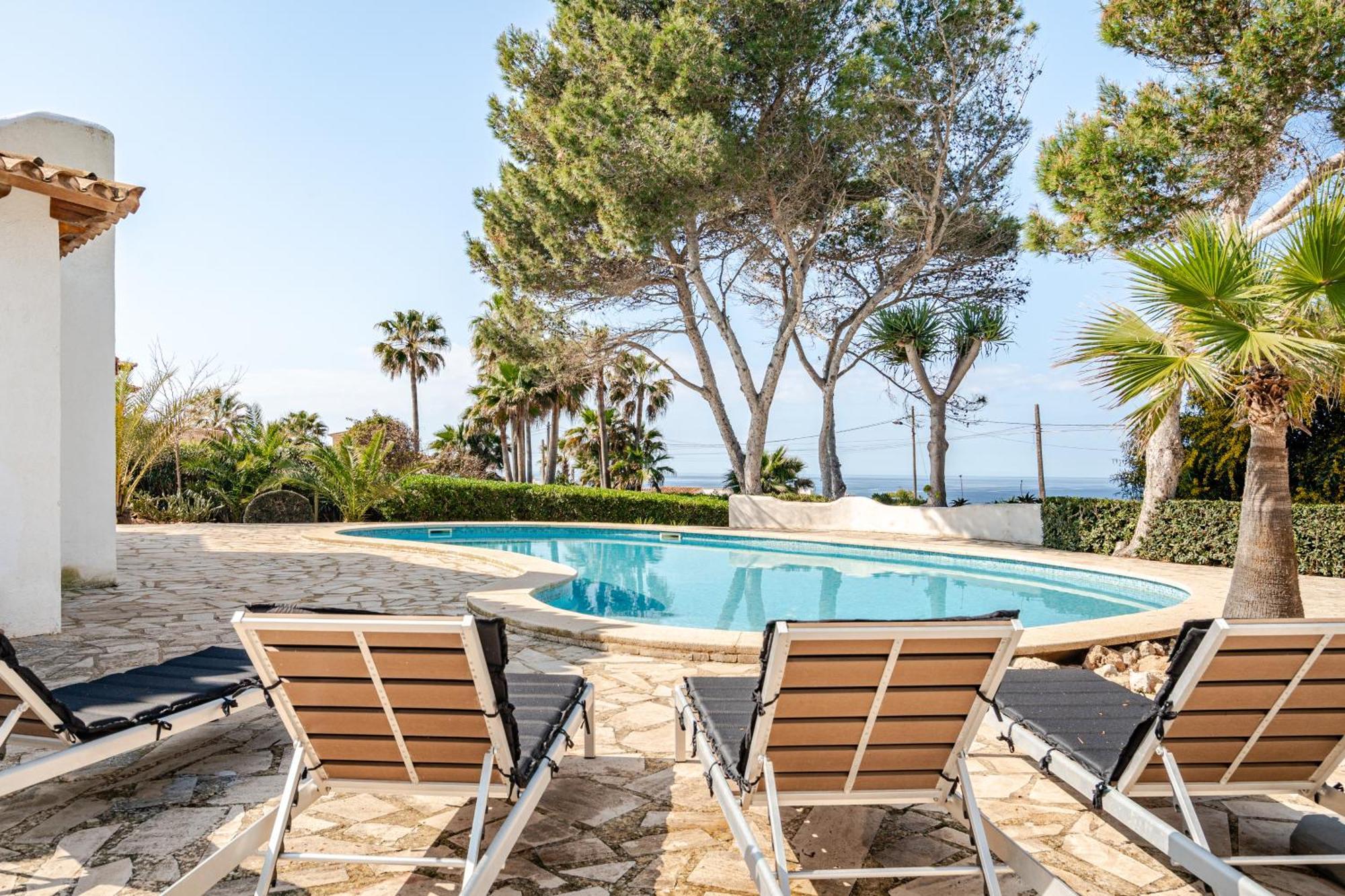 Gigantische Villa Mit Meerblick, Panoramablick & Pool-Oase Cala Pi  Ngoại thất bức ảnh